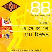 ROTOSOUND RS88LD BLACK NYLON FLATWOUND BASS STRINGS